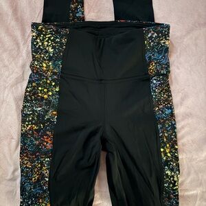 lululemon athletica Black and Multicolor Leggings